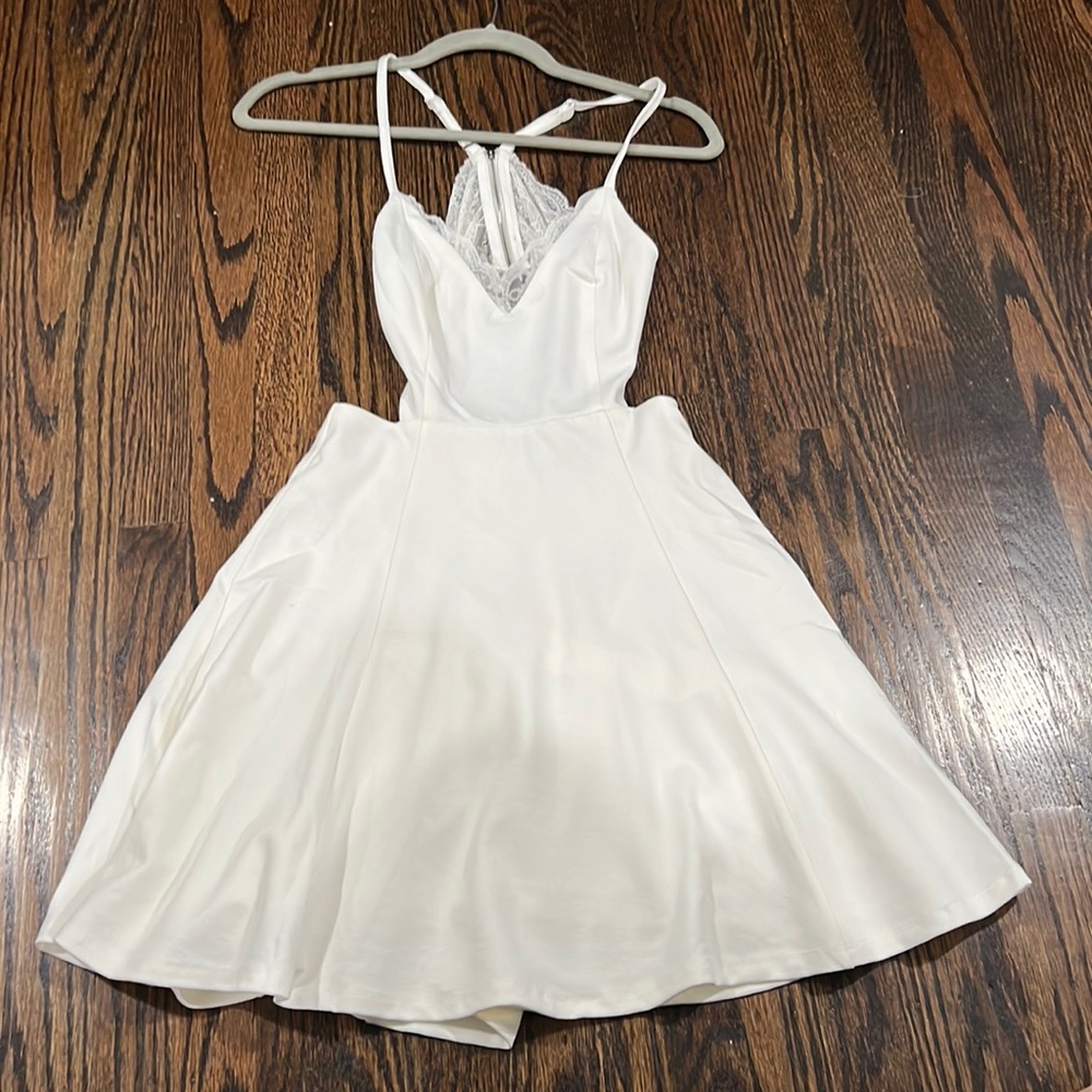 NWT white skater dress
